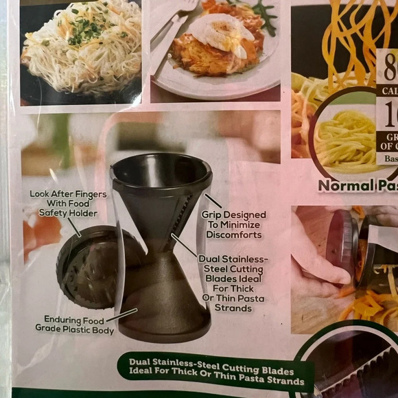 Veggie pasta tool maker spiral  healthy pasta vegetables pasta 🍝 new in package - Picture 2 of 4